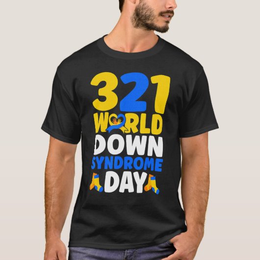World Down Syndrome Day Awareness March 21 Tシャツ (正面)