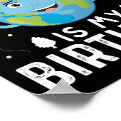 World Earth Dayは私の誕生日の女男性へ性とK ポスター (角)