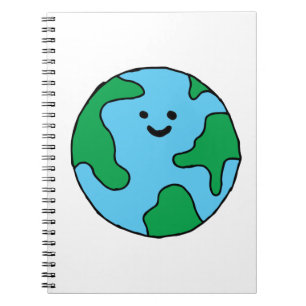 World Ecofly Icon Happy Earth Clipアートエコフライ ノートブック