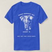 World Elephant Day August Tシャツ (デザイン正面)