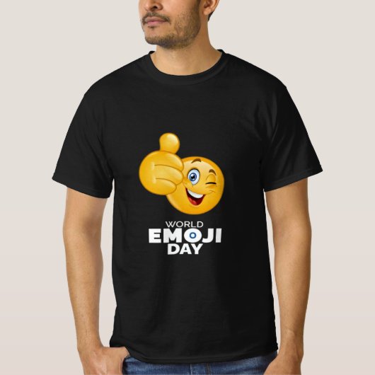 World Emoji Day恋人Tシャツ Tシャツ (正面)