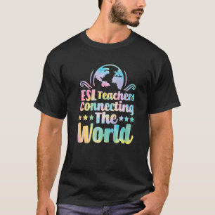 World English Virtualを接続するESL先生 Tシャツ