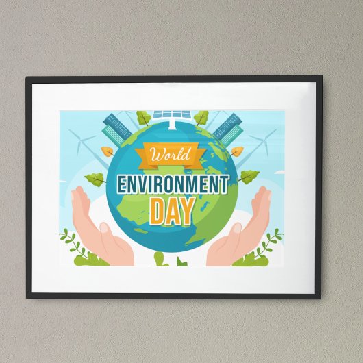 World Environment Day 5 June Save Our Planet ポスター