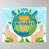 World Environment Day 5 June Save Our Planet ポスター (正面)