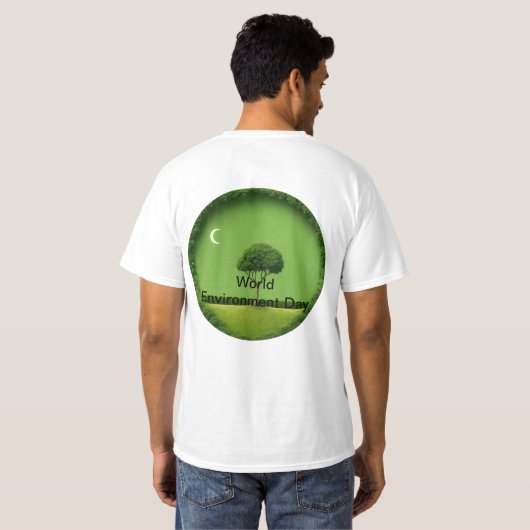World Environment Day Tシャツ |自然保存 (裏面フル)