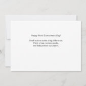 World Environment Day Tree Planting Flat Card (裏面)