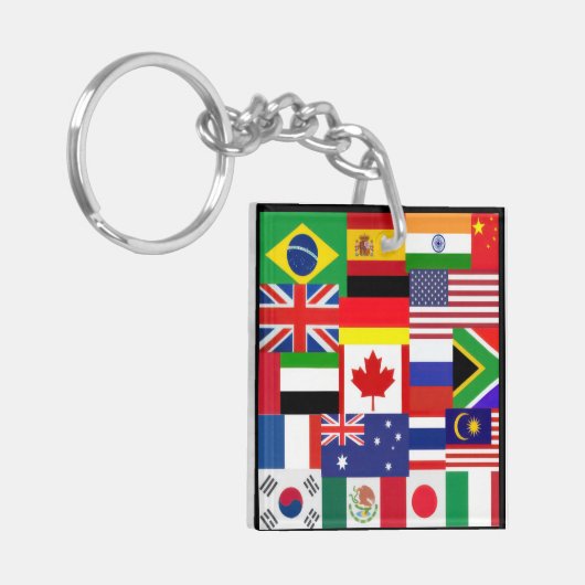 World Flags  キーホルダー (正面左)