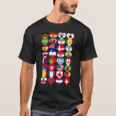 World Flags  Countries of the World International Tシャツ (正面)