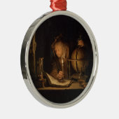 World GlobeとHourglass メタルオーナメント (右)