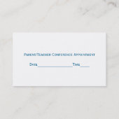 World Globe先生名刺 予約カード (裏面)