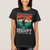 World Greatest Grumpy Hiking in Heaven Family Memo Tシャツ (正面)