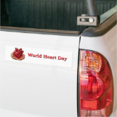 World Heart Day バンパーステッカー (トラック上)