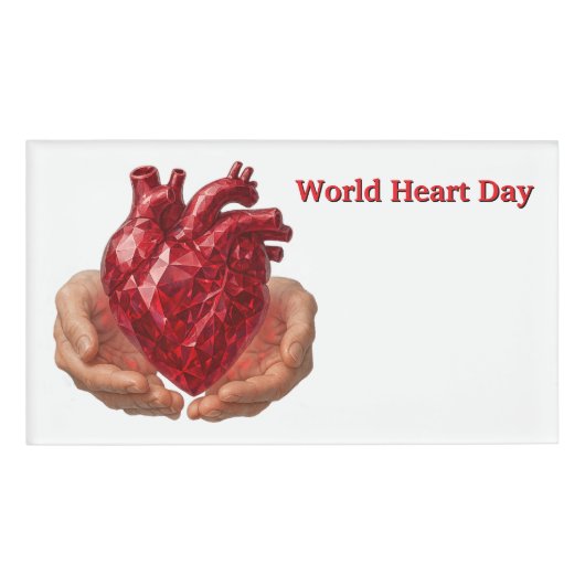 World Heart Day 名札 (正面)