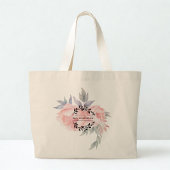 World Hijab Day Elegance Tote | Minimal Line Art ラージトートバッグ