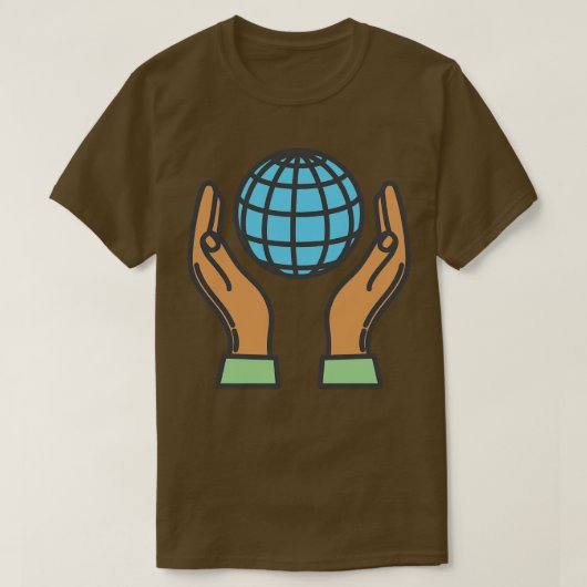 World In The Palm Of Your Hands Environmentアイコン Tシャツ (デザイン正面)