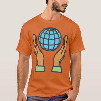 World In The Palm Of Your Hands Environmentアイコン Tシャツ