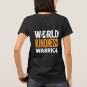 World Kindness Warrior Typography Vector Design Tシャツ (裏面)