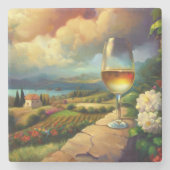 World Locations Coasters / フランスの Riviera 01 ストーンコースター (正面)