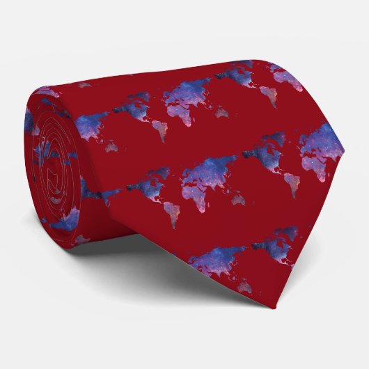 World Map ネクタイ (ロール)