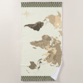 World Map  ビーチタオル (正面)