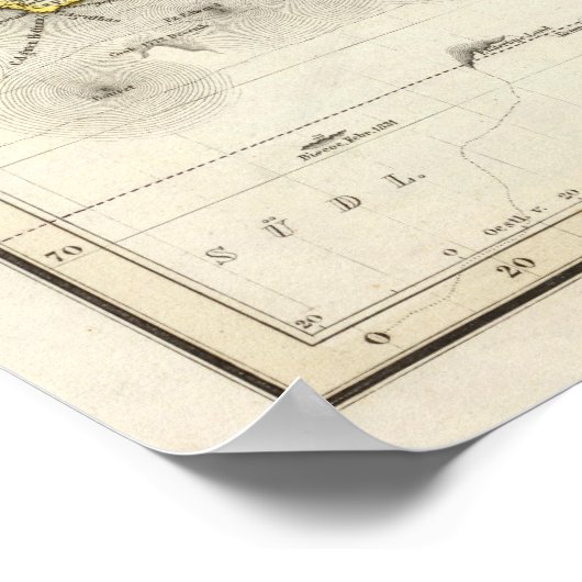 World Map ポスター (角)