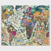 World Map  ラッピングペーパー (フラット)