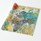 World Map  ラッピングペーパー (アンロールド)