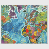 World Map  ラッピングペーパー (フラット)