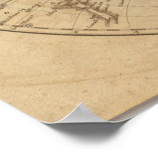 World Map 3 ポスター (角)