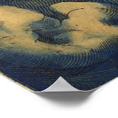 World Map Antique Ortellius Europe Travel ポスター (角)