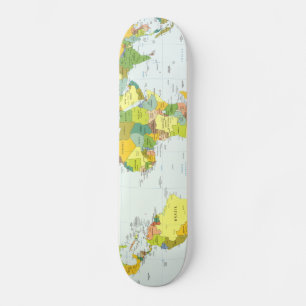 world+map+globe+country+atlas スケートボード