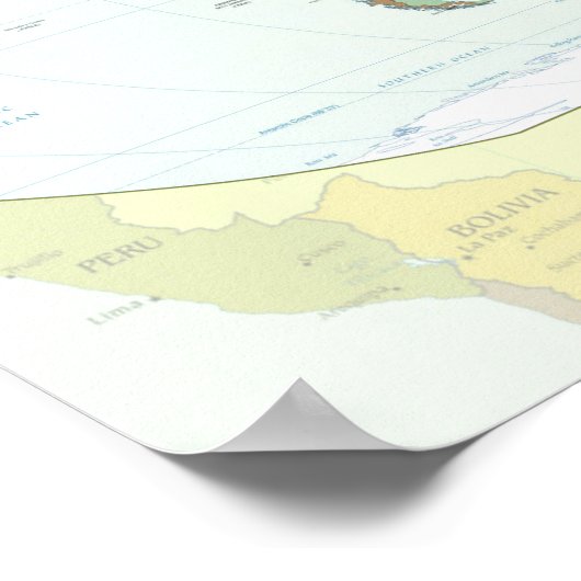 world+map+globe+country+atlas ポスター (角)