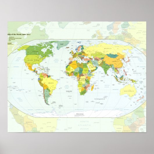 world+map+globe+country+atlas ポスター (正面)