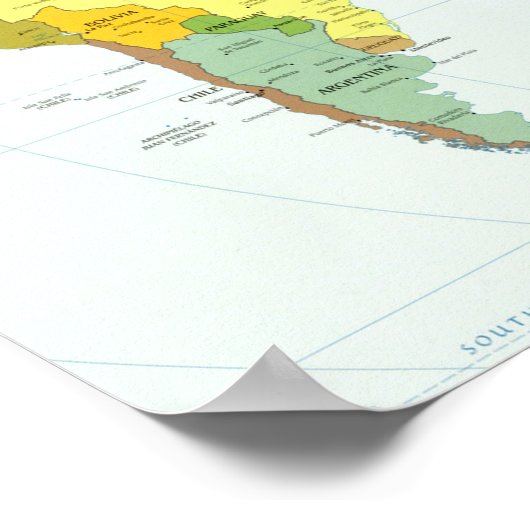 world+map+globe+country+atlas ポスター (角)