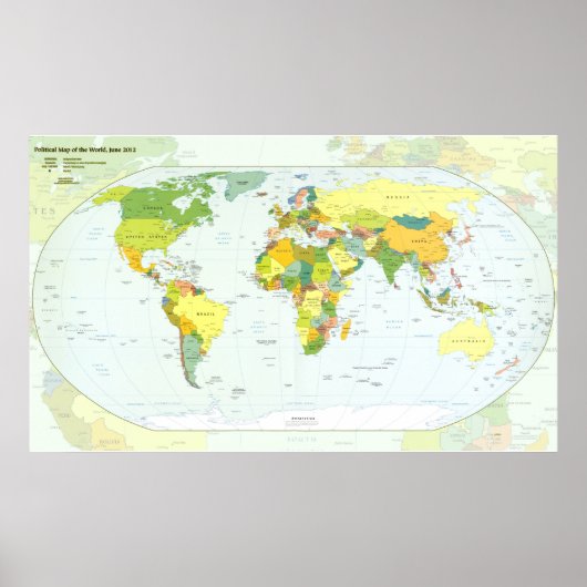 world+map+globe+country+atlas ポスター (正面)