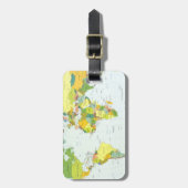 World Map Globe Country Atlas ラゲッジタグ (正面縦)