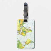 World Map Globe Country Atlas ラゲッジタグ (裏面縦)
