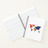 World map in watercolor ノートブック (内部)