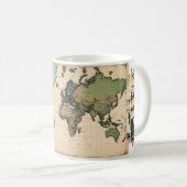 World map mug コーヒーマグカップ (正面右)