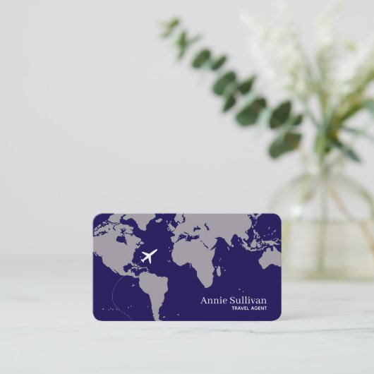 World Map Oversized International Travels  名刺 (スタンド正面)