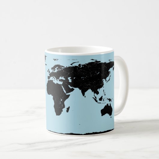 World Map - Planning My Next Adventure - Custom コーヒーマグカップ (正面右)