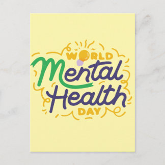 World Mental Health Day Inspirational Typography ポストカード