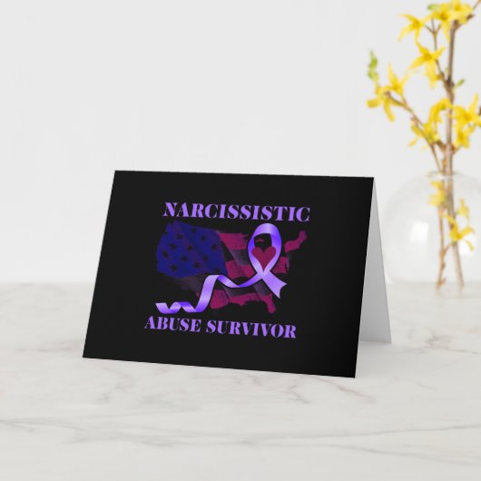 World Narcissistic Abuse Awareness Survivor カード (黄色い花)
