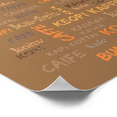 World of Coffee 8.5 x 11ポスター ポスター (角)