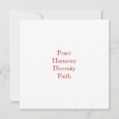 World of Faithフラットカード5.25インチx 5.25インチ (裏面)