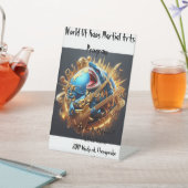 World of Kaos Deskの看板 台座サイン (インサイチュ)