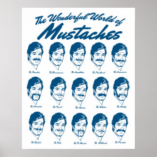 World of Mustachesポスター ポスター