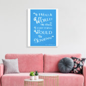 World of My Own - Alice Canvas Print キャンバスプリント (インサイチュ (リビング))