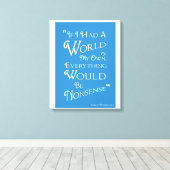 World of My Own - Alice Canvas Print キャンバスプリント (インサイチュ (ウッドフロア))