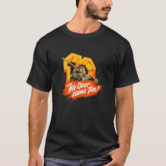 World Of Tanks 10周年を迎えた10年 Tシャツ (正面)